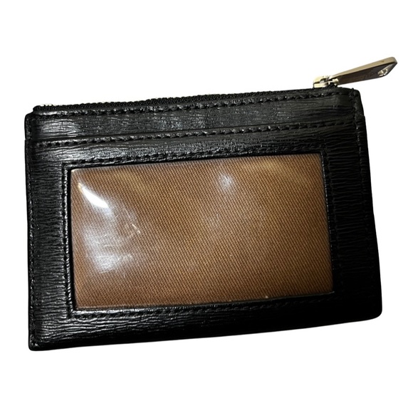 LAUREN RALPH LAUREN Genuine Saffiano Leather Mini Wallet Cardholder Keychain $98 - Picture 3 of 4